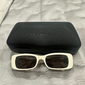 Balenciaga White Sunglasses